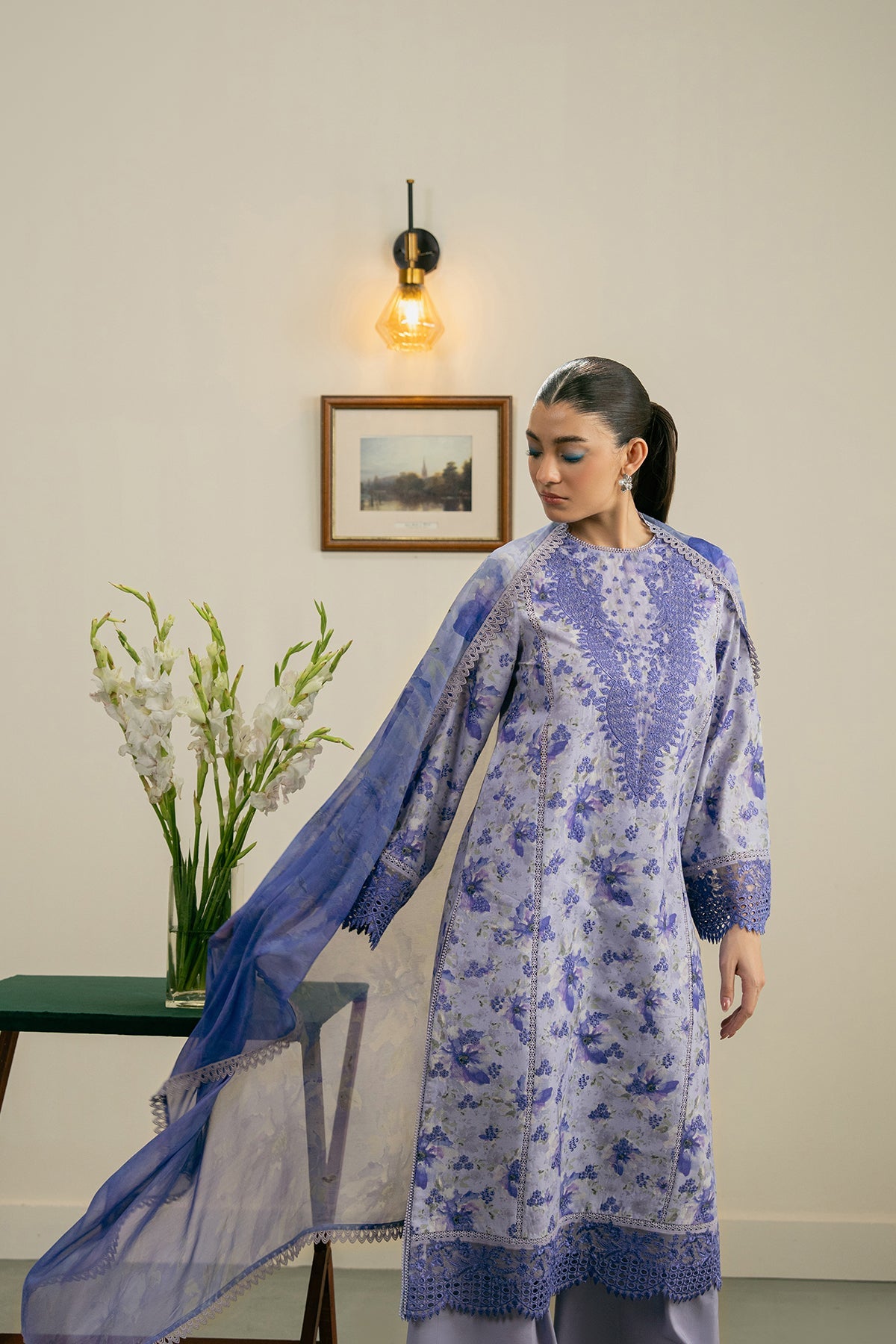 Zephyr Core by Ayzel Unstitched Embroidered Lawn 3 Piece Suit AAF26ZC YUMA – Eid Collection