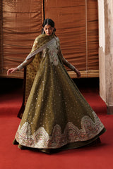 Kaashvi by Ayzel Unstitched Net Embroidered Suits 3 Piece AAF25KW JHANVI AZW-25-V2-06 – Wedding Collection