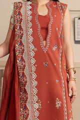 Brewed by Ayzel Unstitched Embroidered Lawn 3 Piece Suit AAF26UBL Toffee ZWU-0142-3PO – Festive Collection