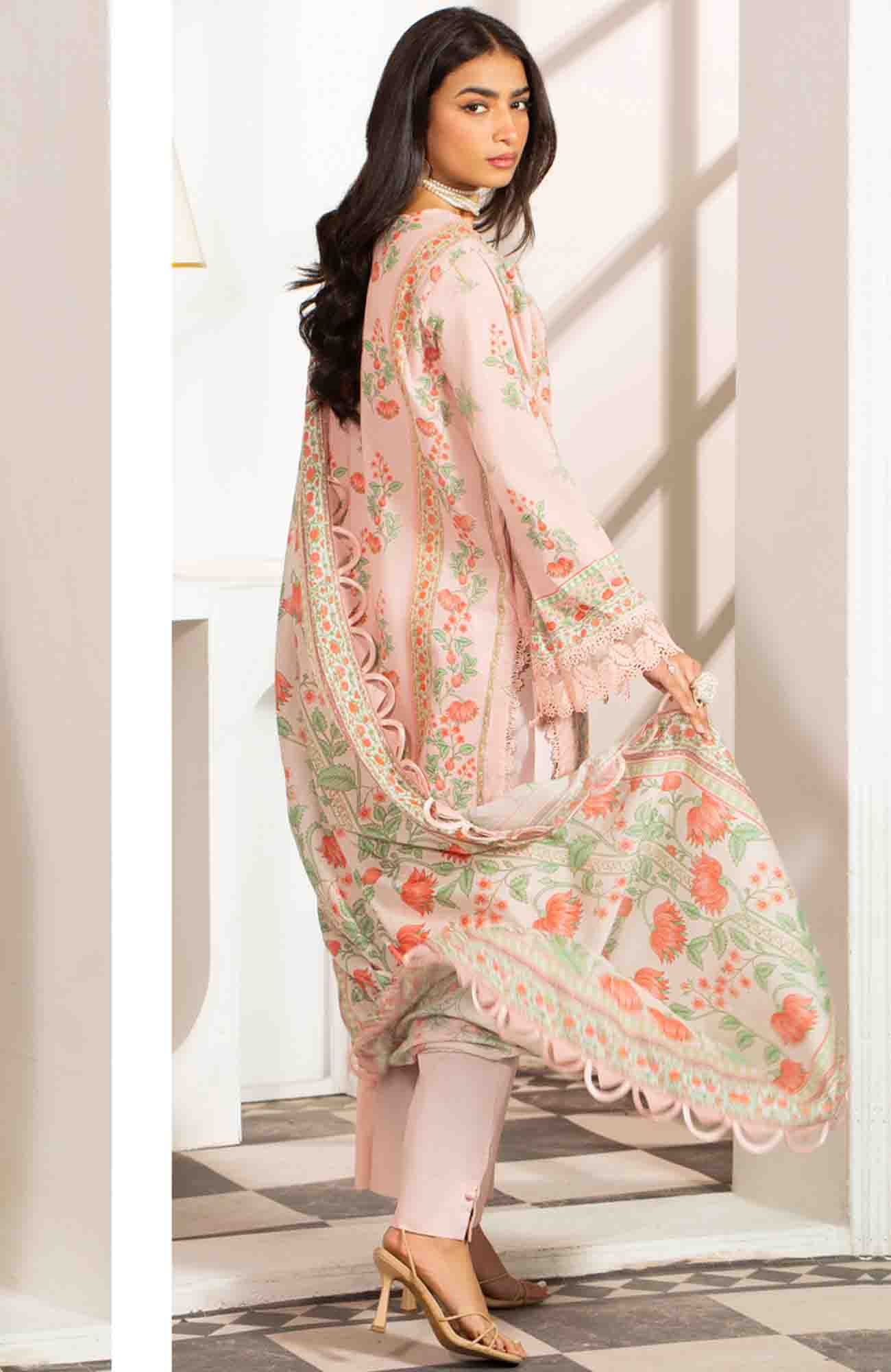 Mausummery Luxury Printed Lawn Unstitched 3 Piece Suit – MUSV2L9 – Peony – Summer Collection
