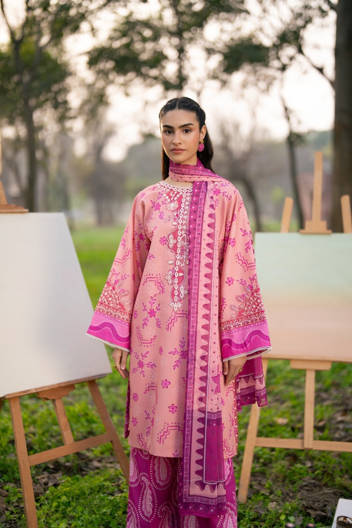 Baroque – Xenia Formals Unstitched Embroidered Lawn 3 Piece Suit XF26ULN 1184 – SOLAYNE – Summer Collection