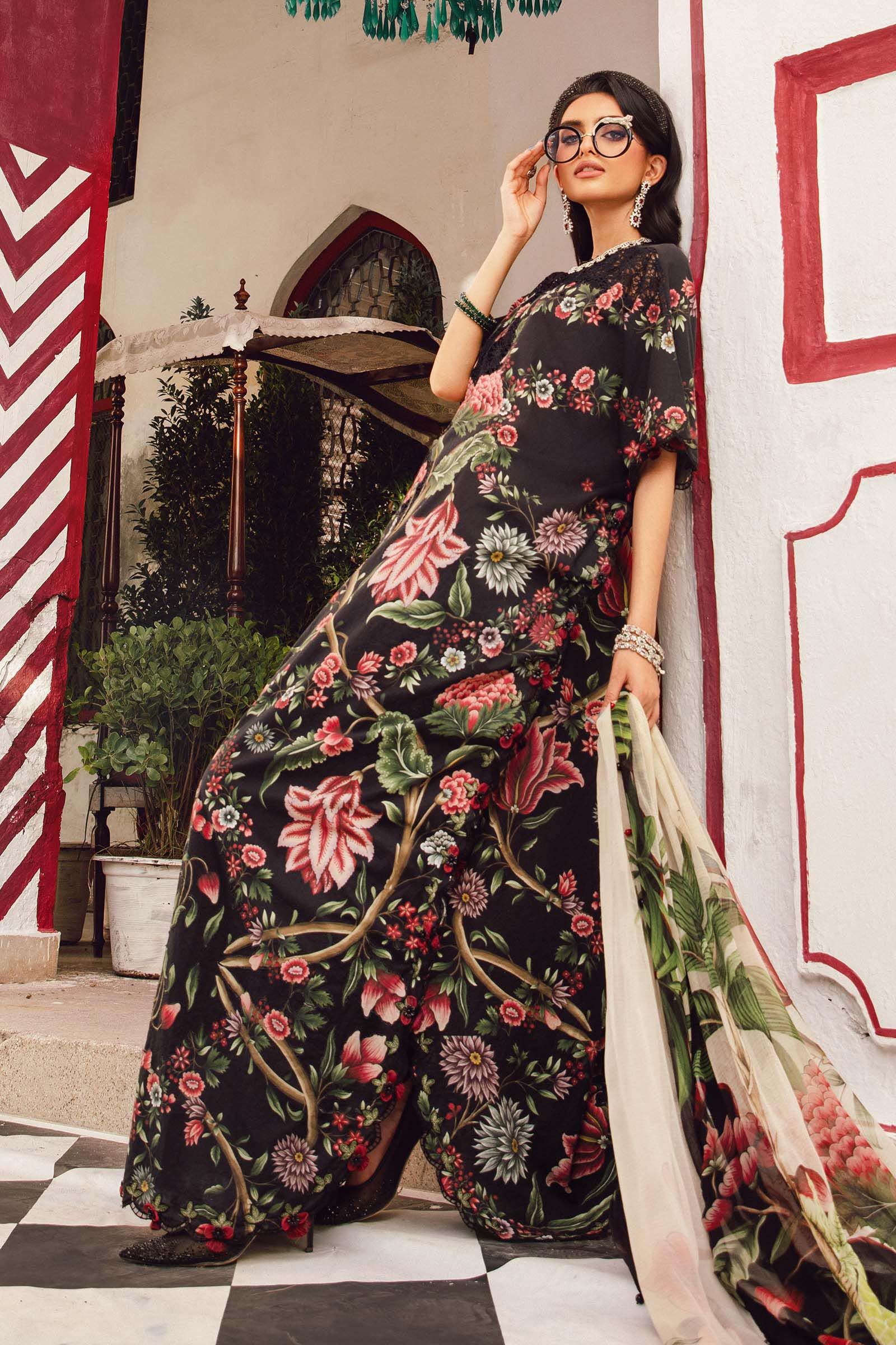 M Prints by Maria B Embroidered Suits Unstitched 3 Piece MPT-2709-B – Eid Collection