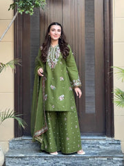 Hajra Emb Farshi Shalwar 3pc