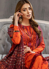 Charizma Embroidered Viscose Silk Suits Unstitched 3 Piece CRZ21VW CVS-08 Rich Rust