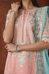 Whisper by Ayzel Unstitched Embroidered Lawn 3 Piece Suit AAF26ULW Dove ZWU-0134-3PO – Eid Collection