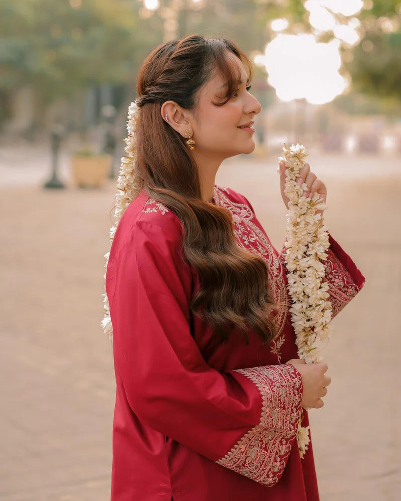 Sadaf Emb Farshi Shalwar Set