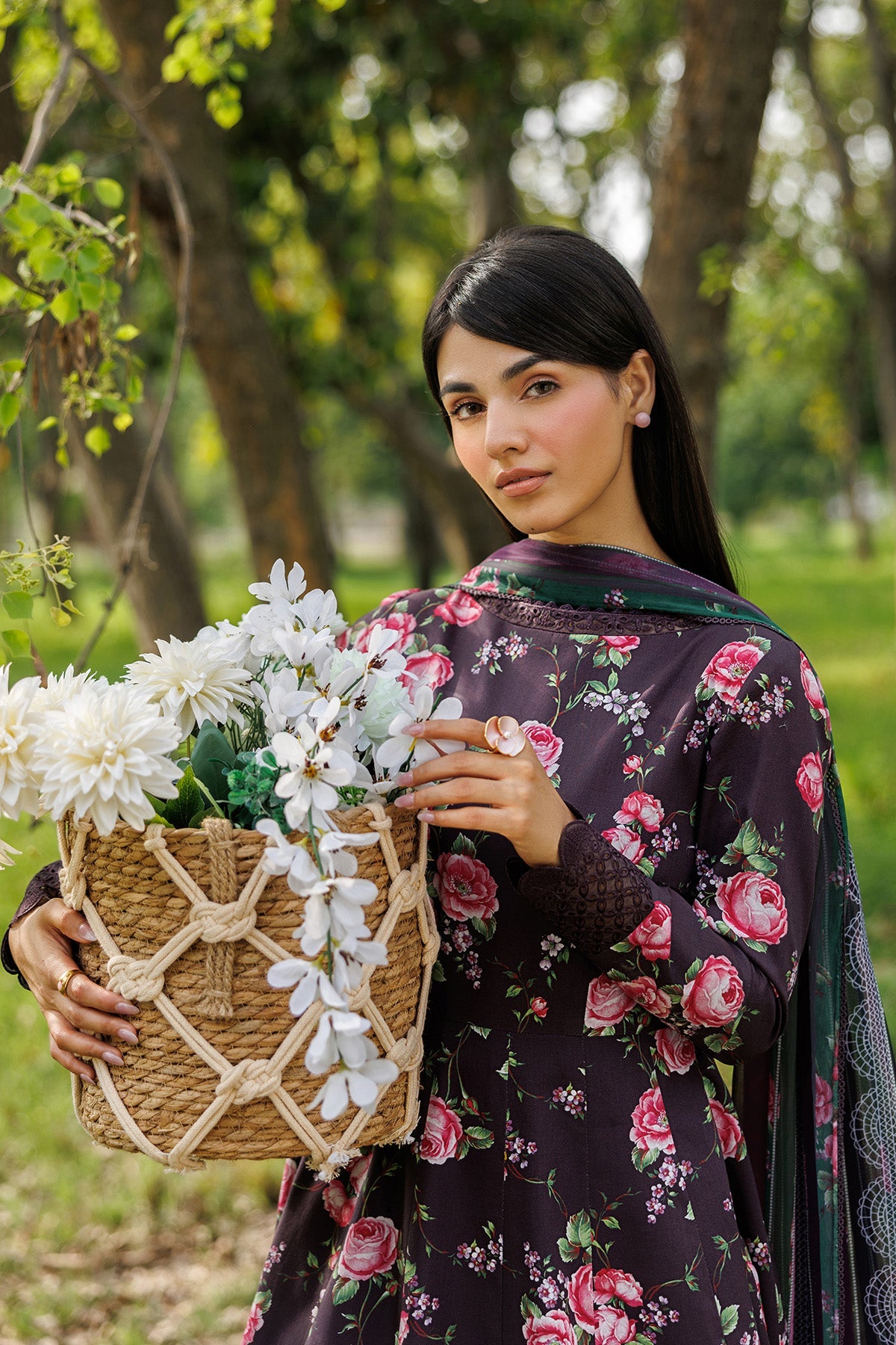 Jazmin Unstitched Luxury Embroidered Lawn 3 Piece Suit JAZ26L-9353 Summer Collection