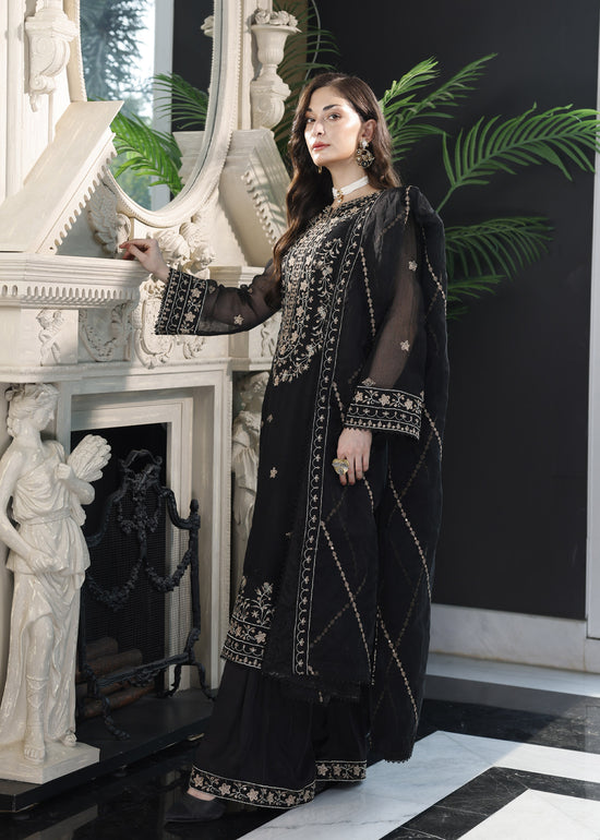 Merakish By Shahzeb Textiles Embroidered Khaddi Suits Unstitched 3 Piece ST22MK MR-C-V1-D9 – Mignight Black