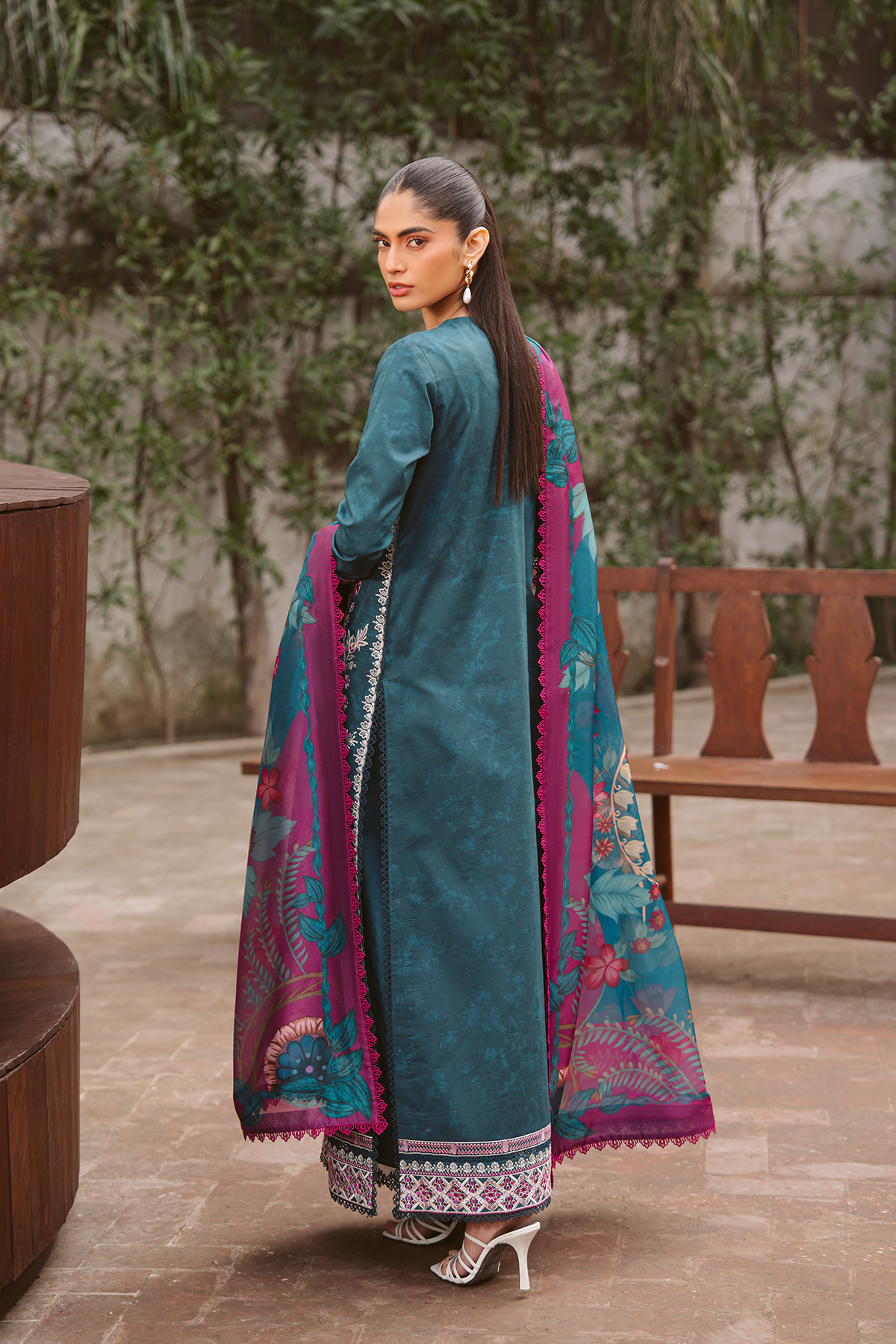 Serein By Ayzel Embroidered Lawn Suit Unstitched 3 Piece SAY26R ZENVIA – Summer Collection