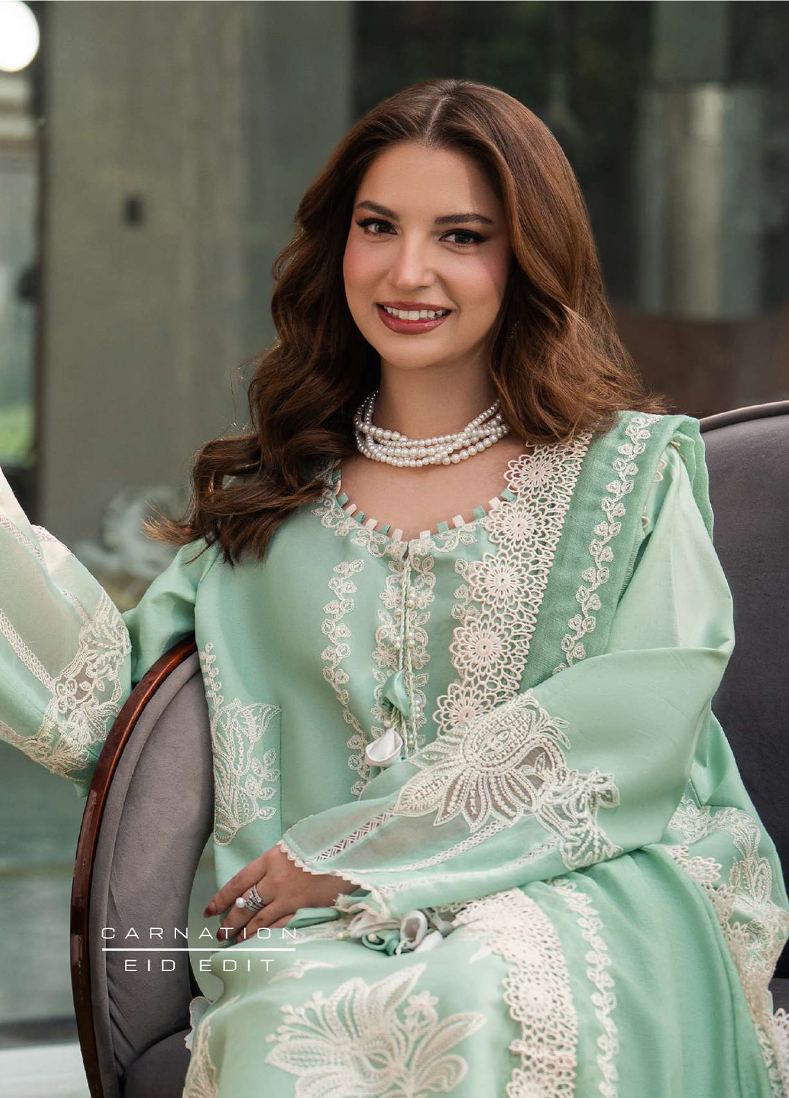 Carnation by Rang Rasiya Unstitched Embroidered Lawn 3 Piece Suit RR26UCL D15 HIBA – Eid Collection
