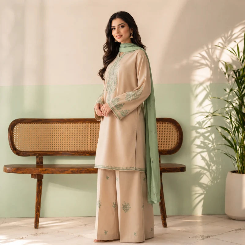Inzi Embroidered 3pc