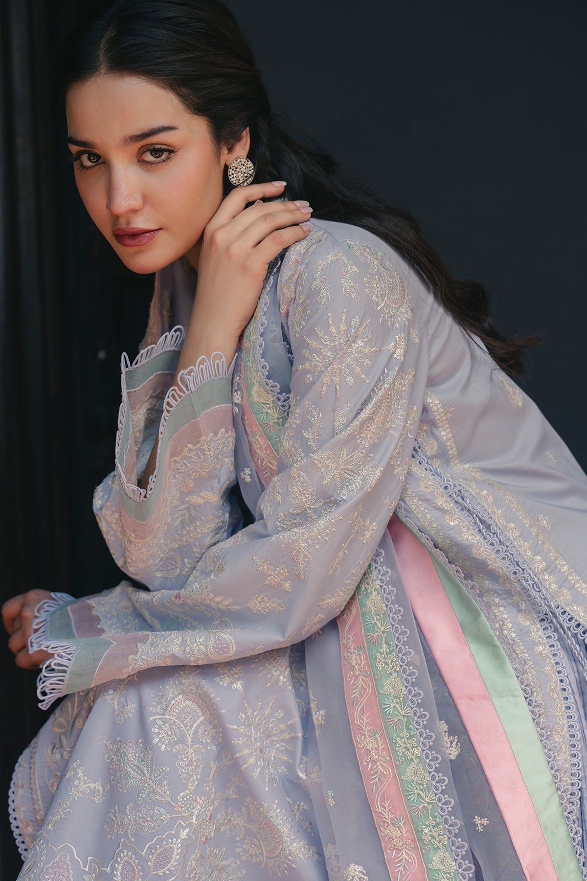 Mulaqat by Afrozeh Unstitched Embroidered Lawn 3 Piece Suit AF26UML SAYA FWU-0058 – Festive Collection
