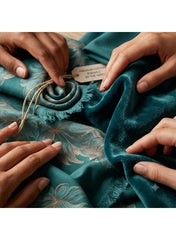 Women Unstitched Silk-Blend Fabric for Jalabiya & Kandura – Premium Cotton Arabic Dress Material (3m Length x 1.4m Width)