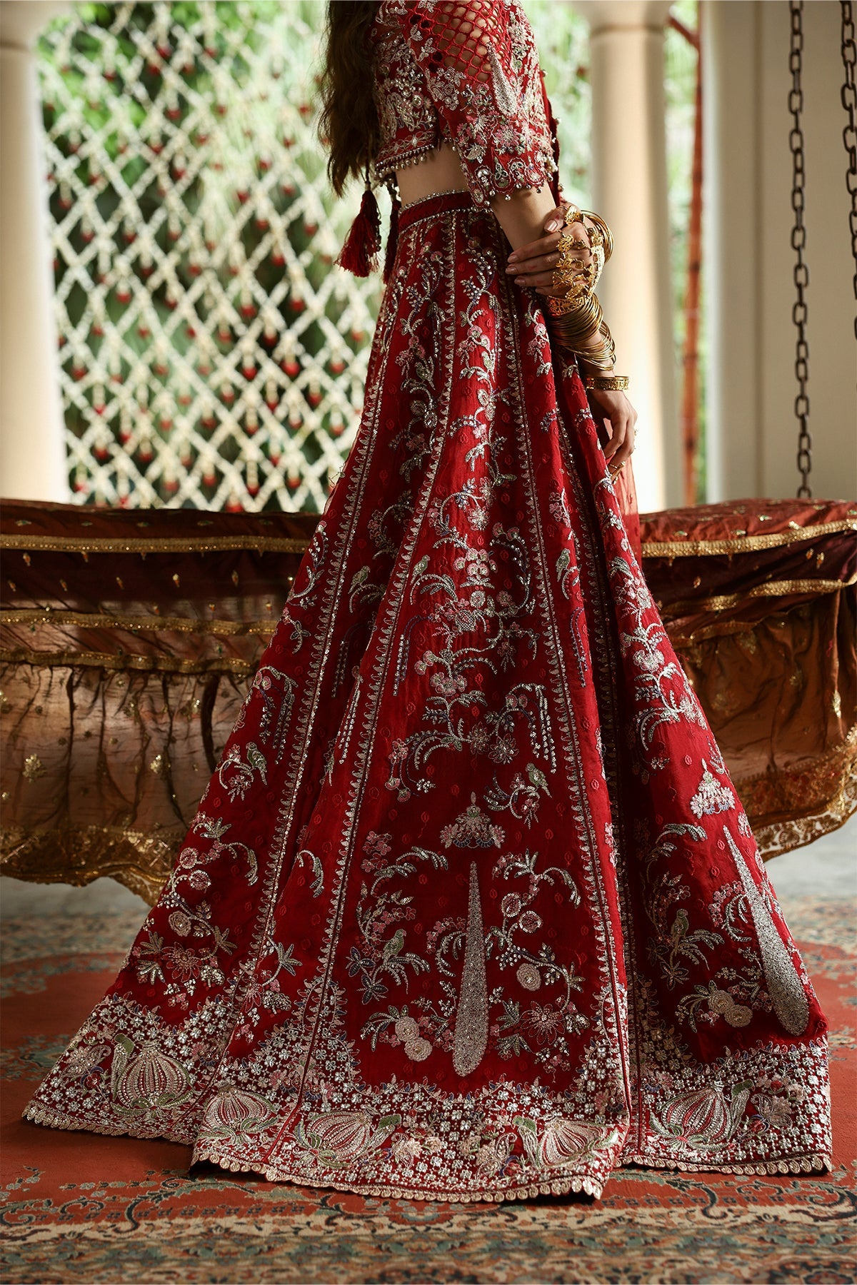 Shehnai By Afrozeh Embroidered Organza Suits Unstitched 3 Piece AF25SA D-03 Sheen – Wedding Collection