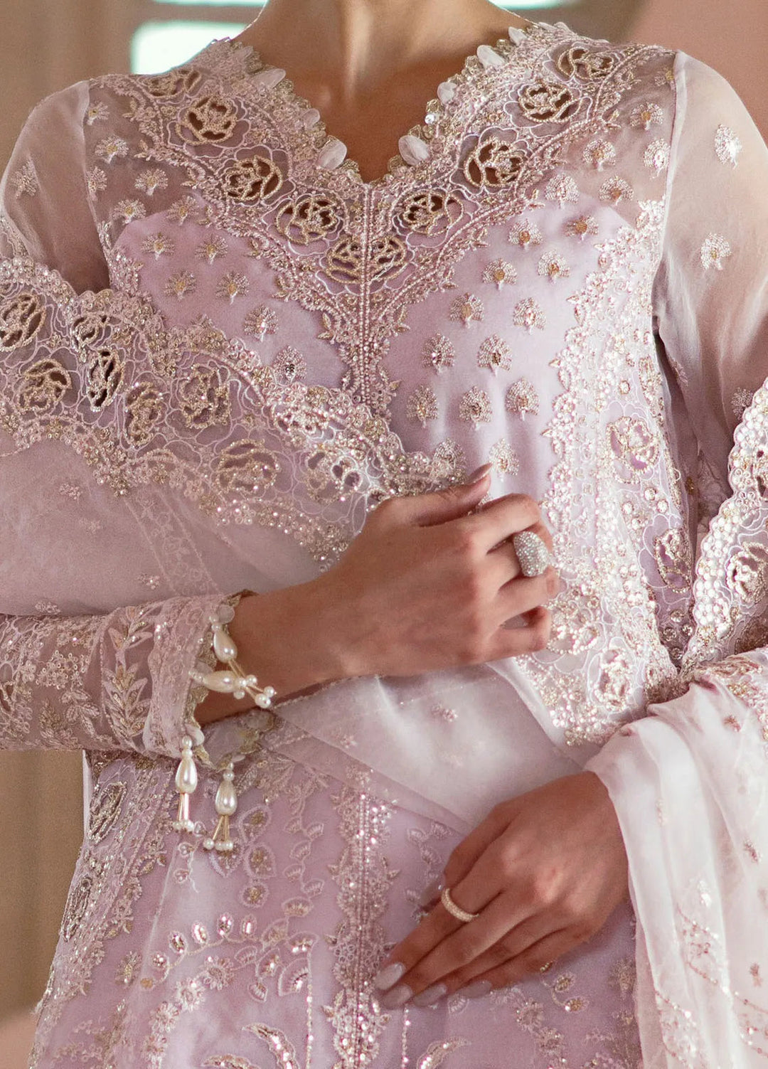 Luminara By Ayzel Embroidered Organza Suit Unstitched 3 Piece AAF24L AWF-06 Cora – Formal Collection