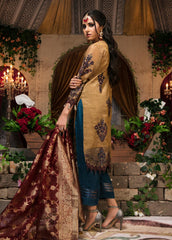 Zardaan – Guzillek Embroidered Khaadi Net Unstitched 3 Piece Suit GZK19ZD 04 Vivid Essence – Luxury Collection