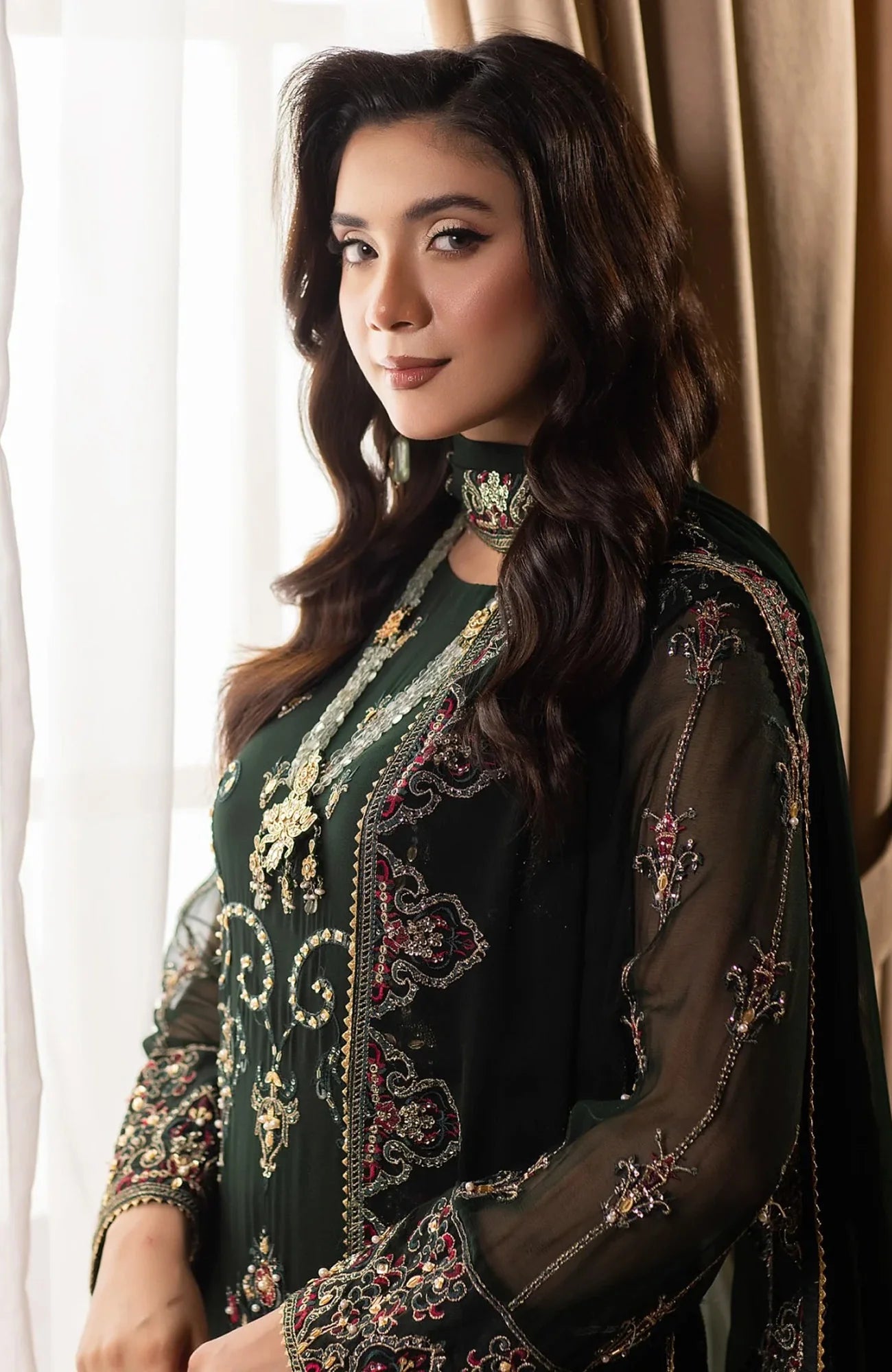 Raj Kumari By Sidra Aleem Unstitched Embroidered Suit 3 Piece -SDARK25F6- Festive Collection