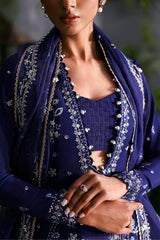 La Fuchsia By Afrozeh Embroidered Raw Silk Suits Unstitched 3 Piece AF25LF D-04 Maison – Formals Collection