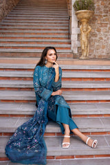 Afrozeh Embroidered Lawn Suit Unstitched 3 Piece AF25DH D-05 Rosheen B – Summer Collection