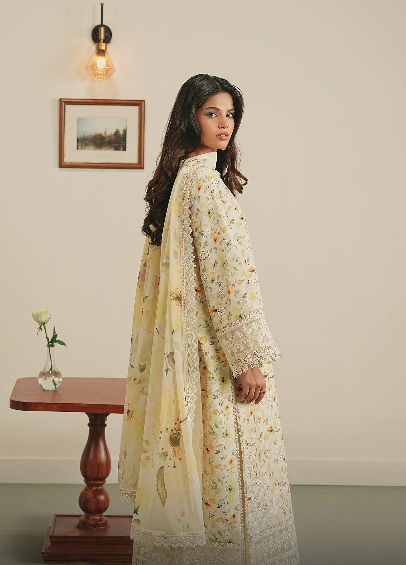 Zephyr by Ayzel Unstitched Lawn Embroidered 3 Piece Suit AAF26UZ D-1 Solea – Summer Collection