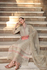 Noor by Saadia Asad Unstitched Embroidered Luxury Lawn 3 Piece Suit SA26UNL D5A-LUNAIRA – Eid Collection