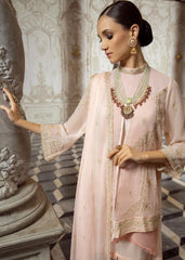 Merakish Luxury Chiffon Embroidered’23 – ST23-MK7 Candle Peach