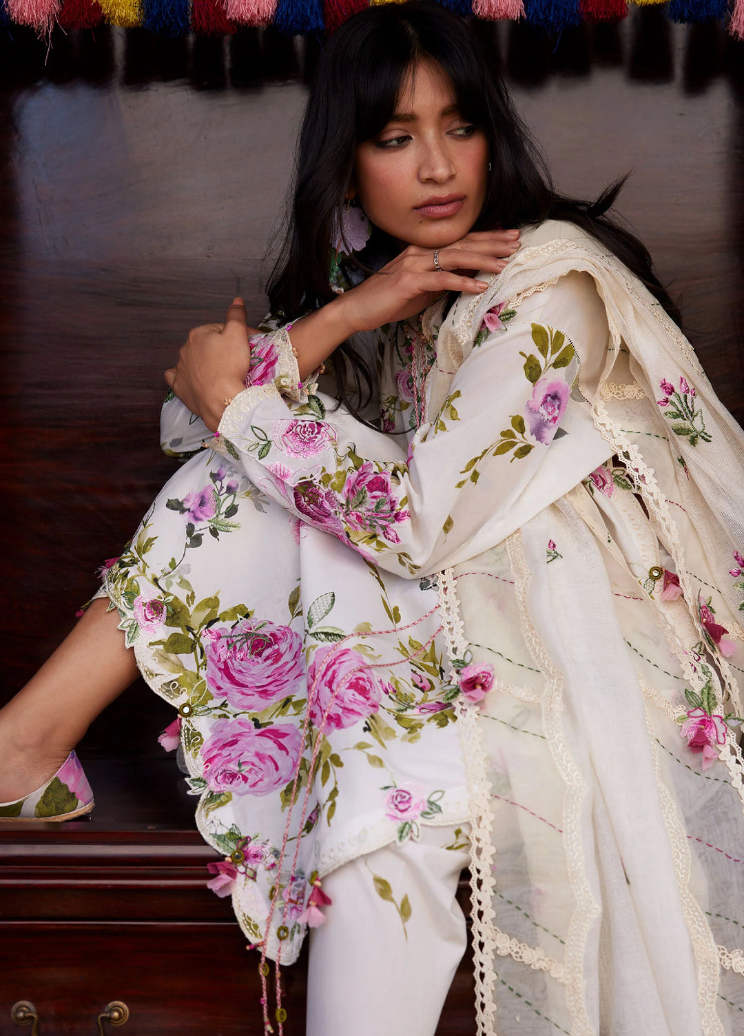 Meili by Zaha Unstitched Embroidered Lawn 3 Piece Suit ZK26UML ZL26-11B – Festive Collection