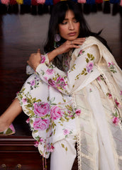 Meili by Zaha Unstitched Embroidered Lawn 3 Piece Suit ZK26UML ZL26-11B – Festive Collection