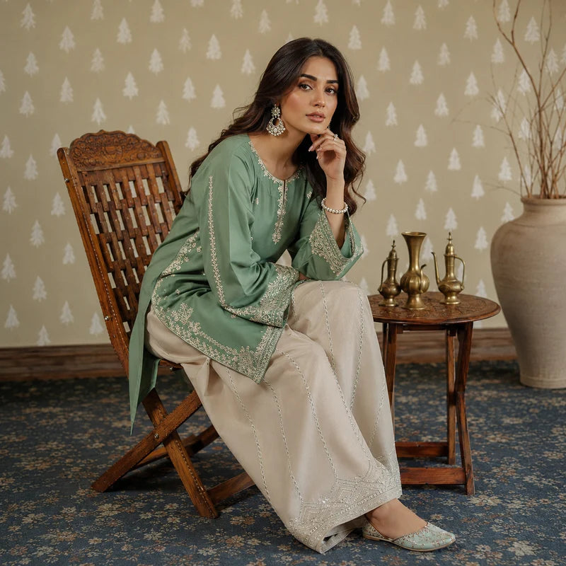 Aveen Emb Farshi Shalwar Set