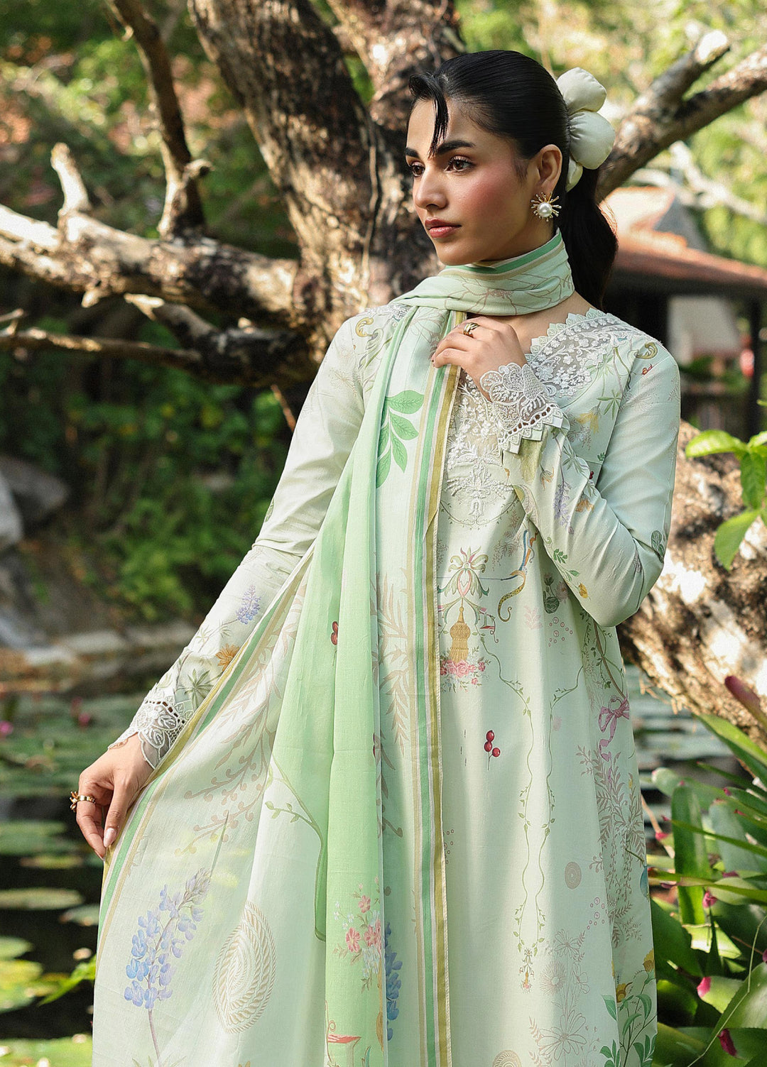 Q Prints by Qalamkar Unstitched Lawn Printed 3 Piece Suit QLK26QP Neve – Summer Collection