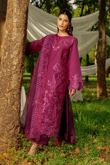 Rang Rasiya Unstitched Embroidered Luxury Lawn 3 Piece Suit RR26ULE ZAHA – Eid Collection
