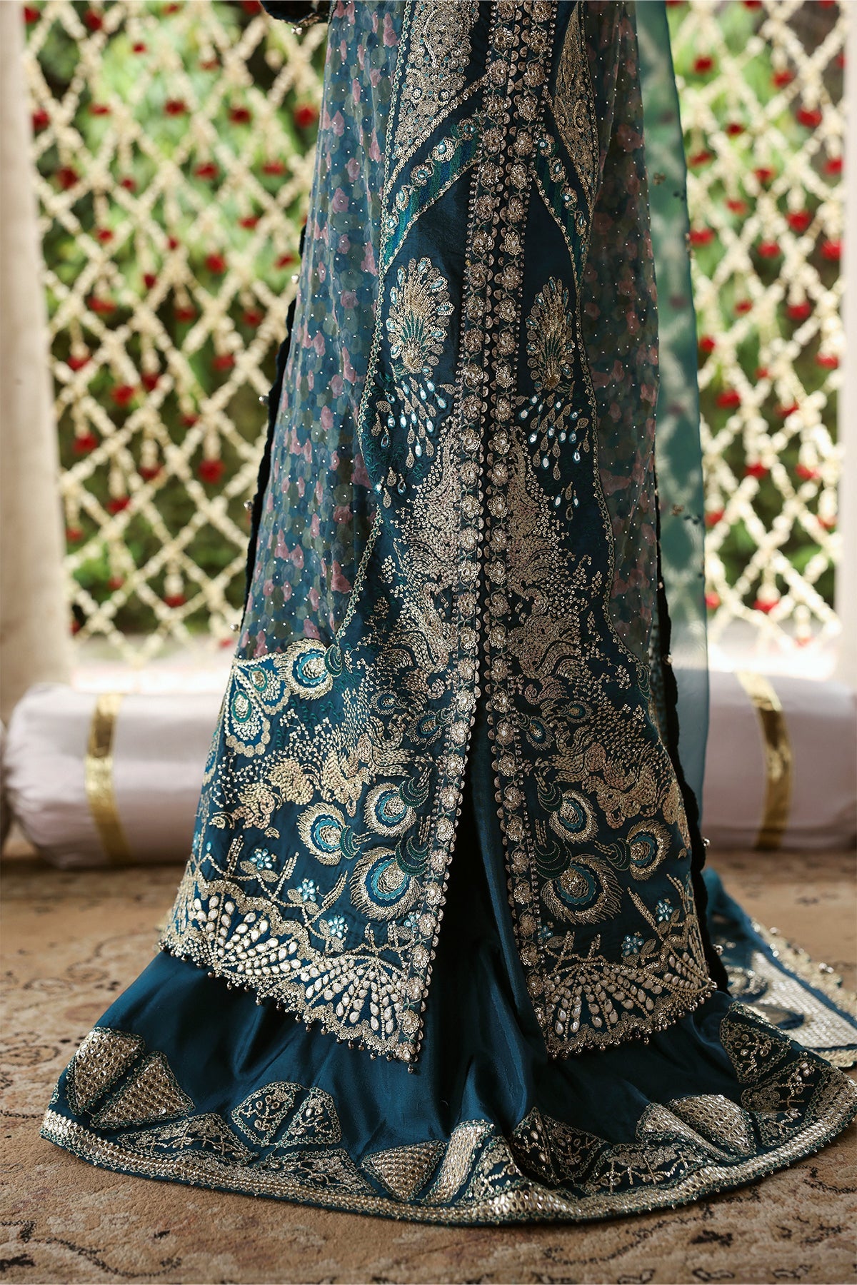 Shehnai By Afrozeh Embroidered Organza Suits Unstitched 3 Piece AF25SA D-10 Sitara – Wedding Collection
