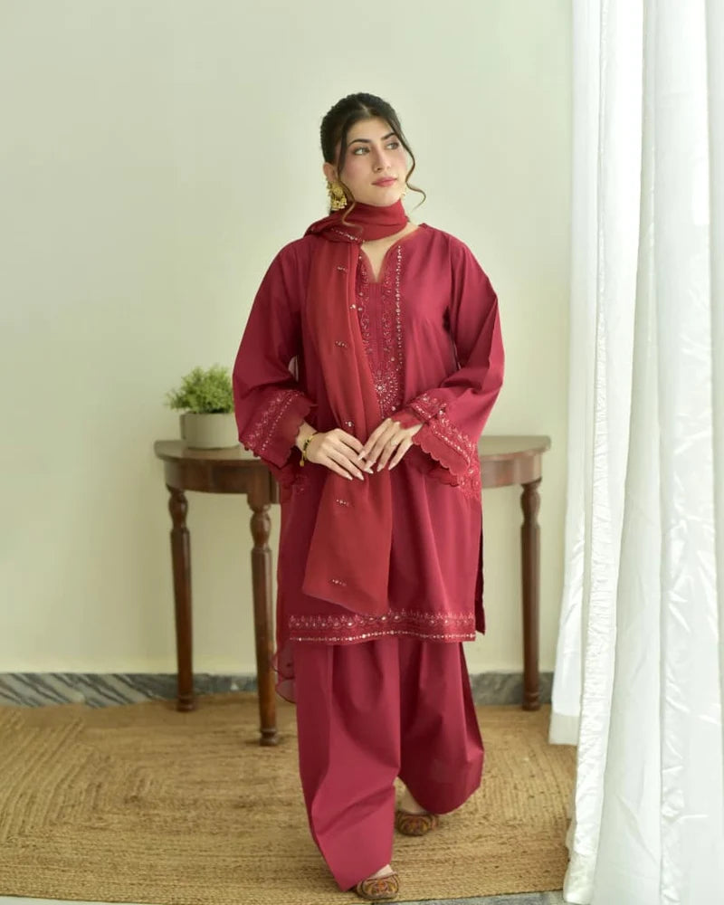 Shaiba Embroidered 3pc