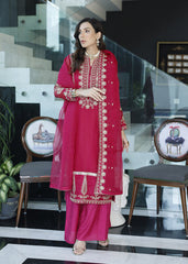 Merakish By Shahzeb Textiles Embroidered Khaddi Suits Unstitched 3 Piece ST22MK MR-C-V1-D9 – Magenta