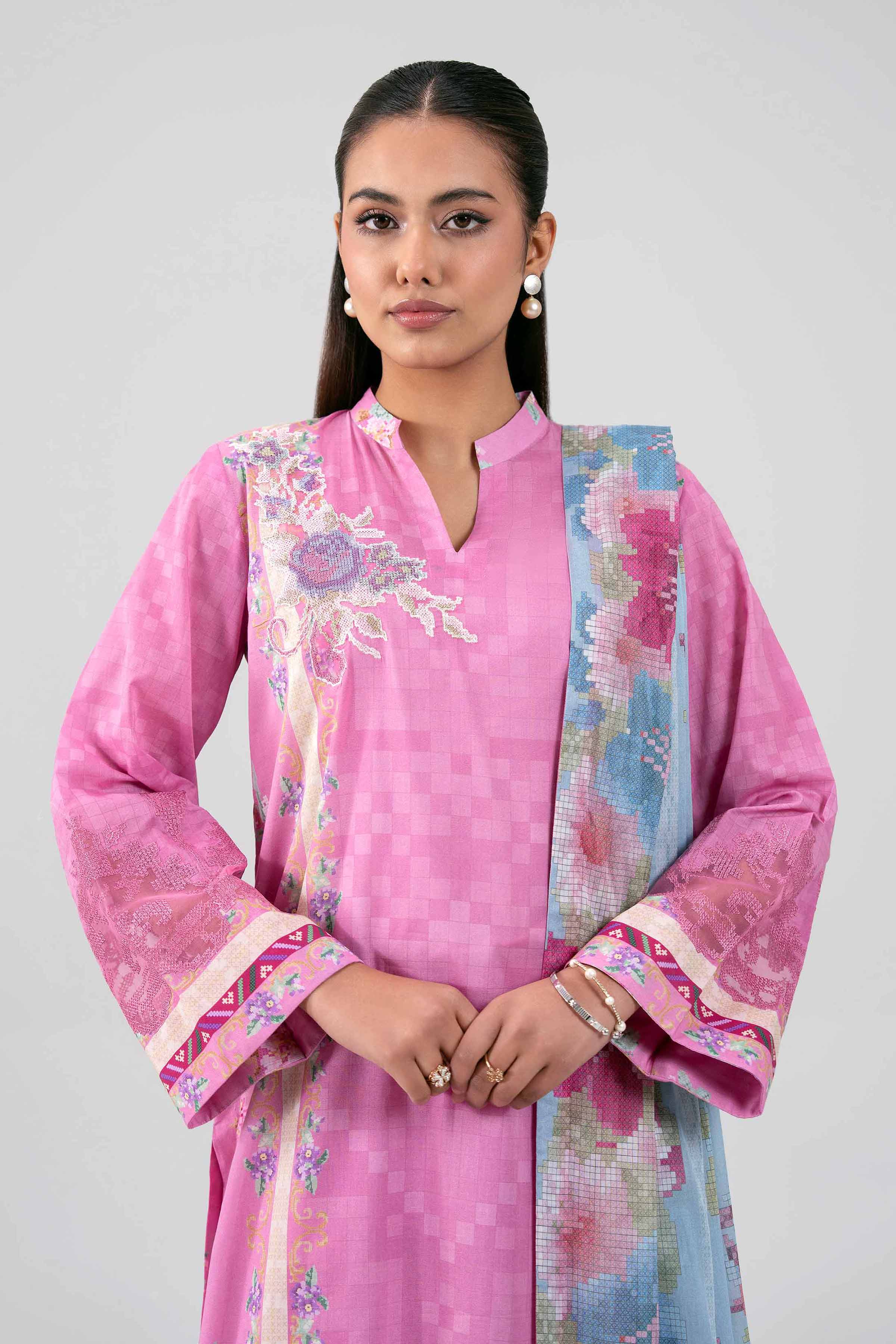 Nishat Unstitched Embroidered Lawn 3 Piece Suit – NL26-42601461 – Summer Collection
