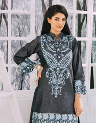 Al-Zohab Denim Embroidered Exclusive Shirts – D-03
