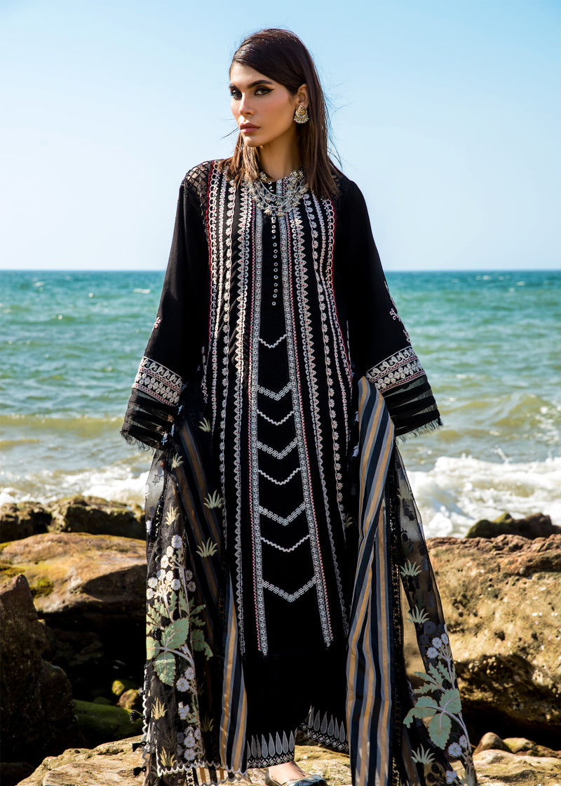 Crimson by Saira Shakira Embroidered Lawn Suits Unstitched 3 Piece CR2LS – Marori Dreams – Onyx