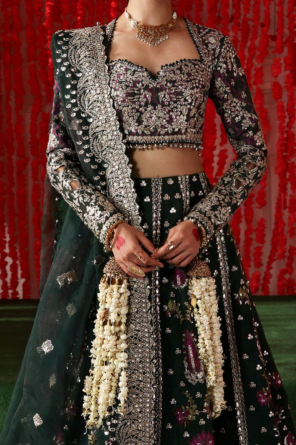Shehnai By Afrozeh Embroidered Organza Suits Unstitched 3 Piece AF25SA D-01 Shonglam – Wedding Collection