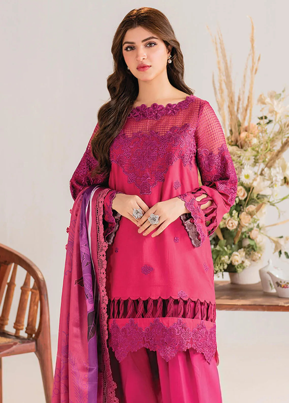 Meraki By Asifa And Nabeel Embroidered Viscose Suit Unstitched 3 Piece AN24MW MW-14 Essence – Winter Collection