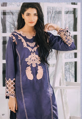 Al-Zohab Denim Embroidered Exclusive Shirts – D-05