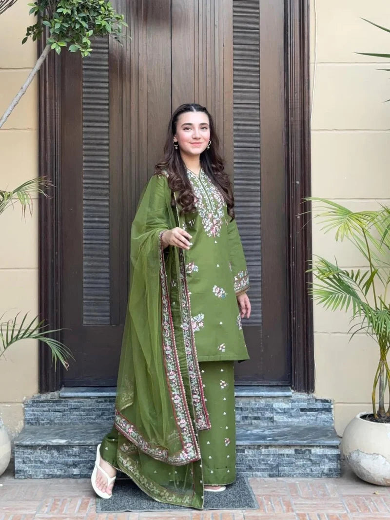 Hajra Emb Farshi Shalwar 3pc