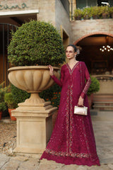 Noor by Saadia Asad Unstitched Embroidered Luxury Lawn 3 Piece Suit SA26UNL D6A-ZELINA – Eid Collection