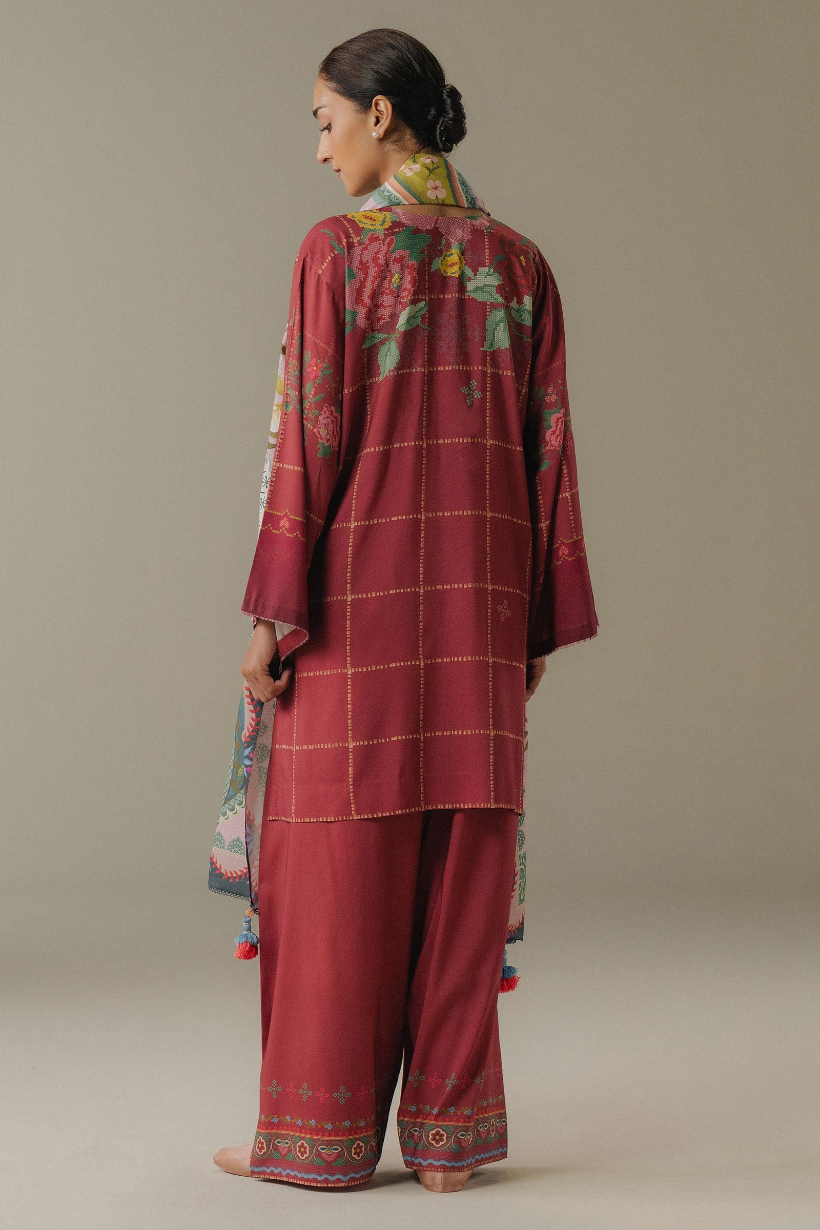 Coco by Zara Shahjahan Prints Unstitched Linen Suits 3 Piece CZS25PW Olive Hour D-5B – Winter Collection