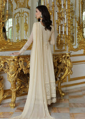Merakish Luxury Chiffon Embroidered’23 – ST23-V9-MK Dove White