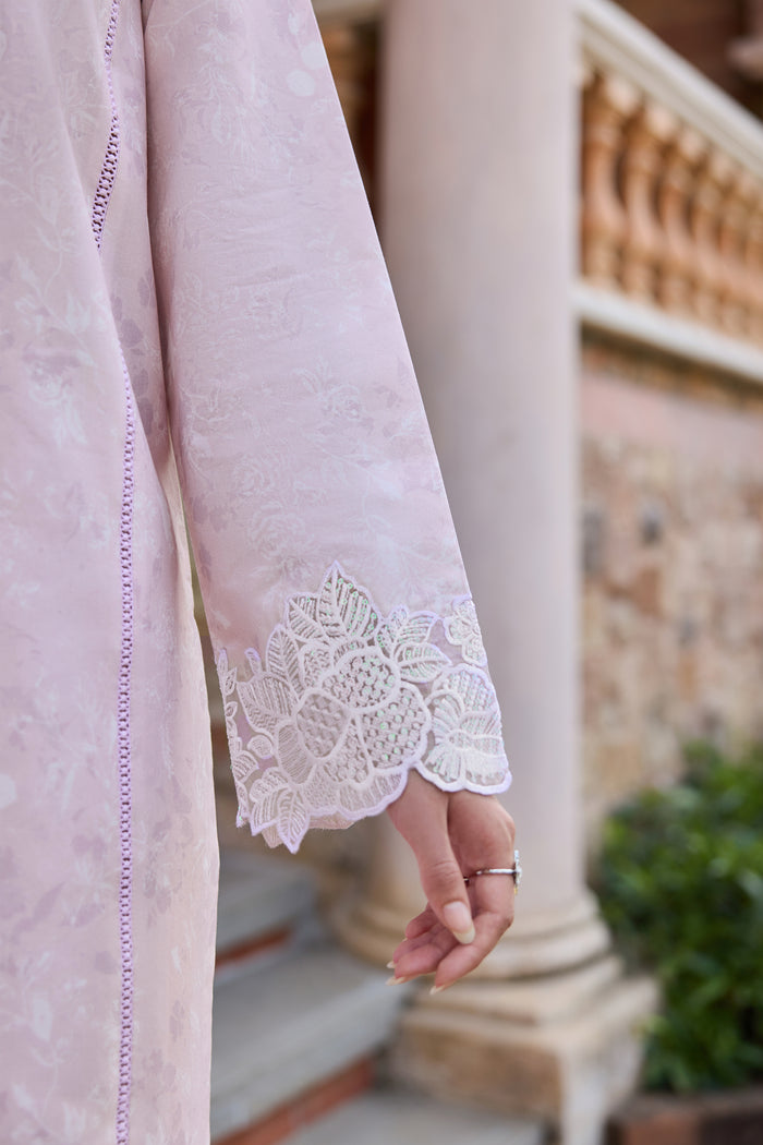 Baroque – Farasha Sorine Embroidered Lawn Unstitched 3Pc Suit BFL26- Blush Pink