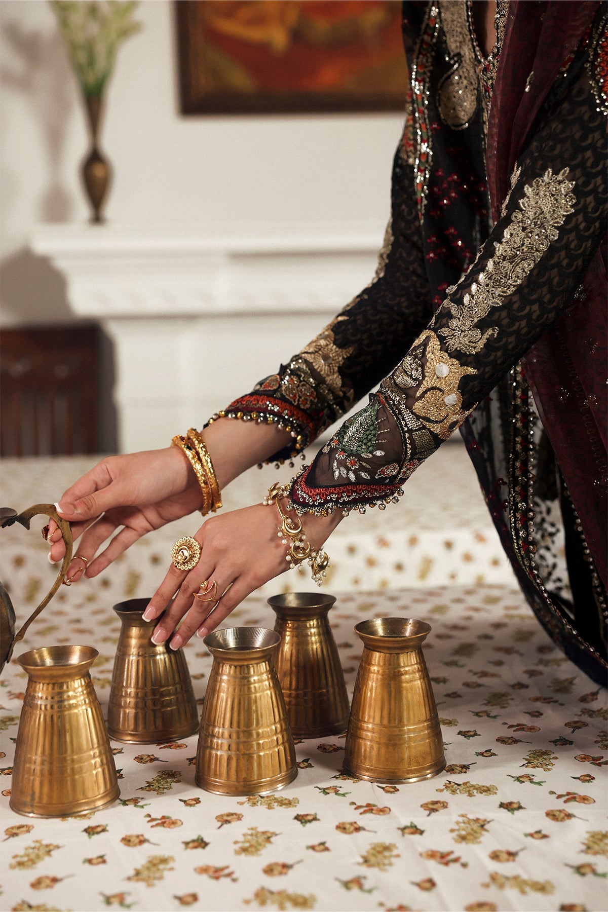 Shehnai By Afrozeh Embroidered Organza Suits Unstitched 3 Piece AF25SA D-08 Dhanaк – Wedding Collection