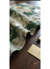 Women Unstitched Fabric for Jalabiya & Kandura – Premium Woven Jacquard Sage Floral Arabic Dress Material