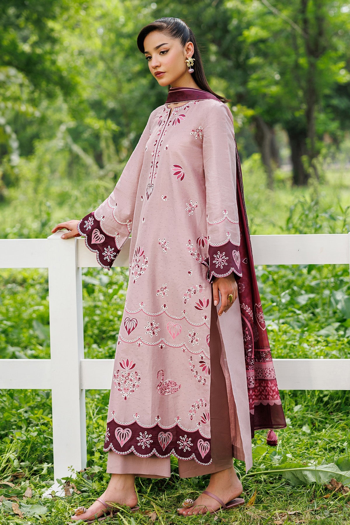 Jazmin Unstitched Luxury Embroidered Lawn 3 Piece Suit JAZ26L-9348 Summer Collection