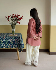 Falak Emb Farshi Shalwar Set