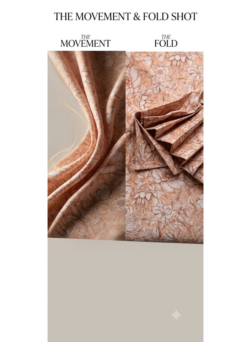 Women Unstitched Silk-Blend Fabric for Jalabiya & Kandura – Premium Cotton Arabic Dress Material (3m Length x 1.4m Width)